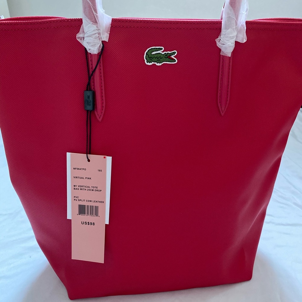 LACOSTE VERTICAL TOTE BAG